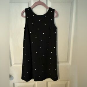 Zara Black Kids Dress with Silver Dots